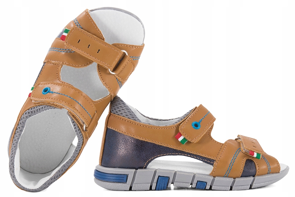 

Kornecki 6337 Sandałki Chłopięce Sandały camel 33