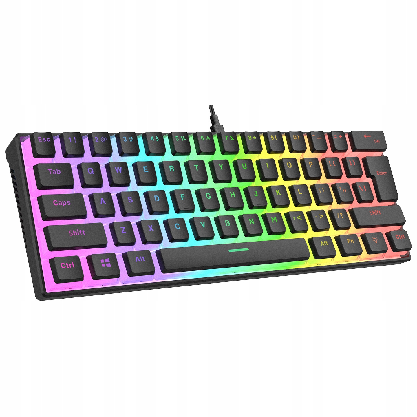 Rampage Mechanická klávesnice Radiant K11 Pudding Rgb Red