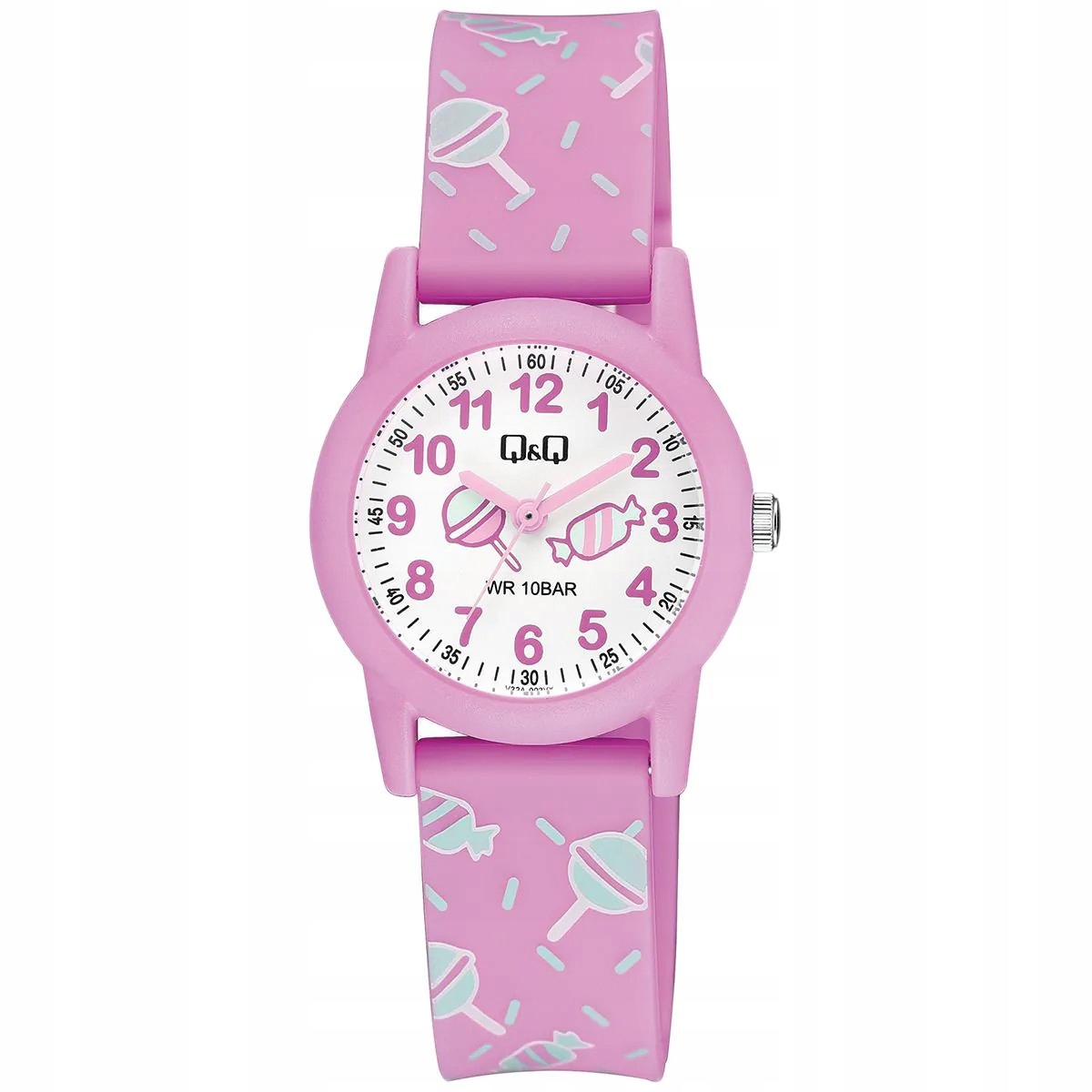 Dětské hodinky Qq V22A-003V, růžový řemínek