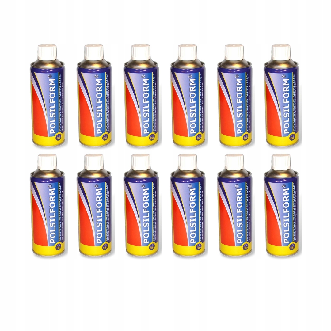 Silikon ve spreji pro silikonové formy 400 ml 12 Kusů