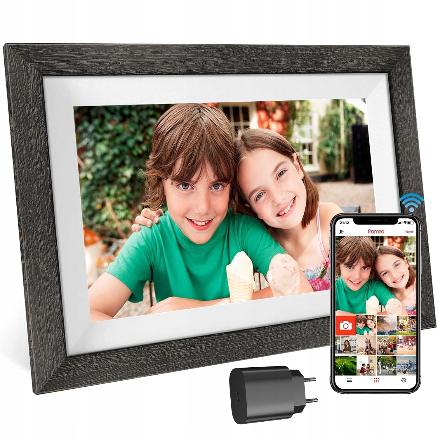 Inteligentní Digitální Rámeček Wi-fi 10.1 Palců S Automatickým Otáčením Fotografií