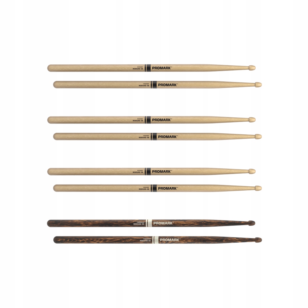 Bubenické paličky Promark Rebound 5B Natural a FireGrain Set
