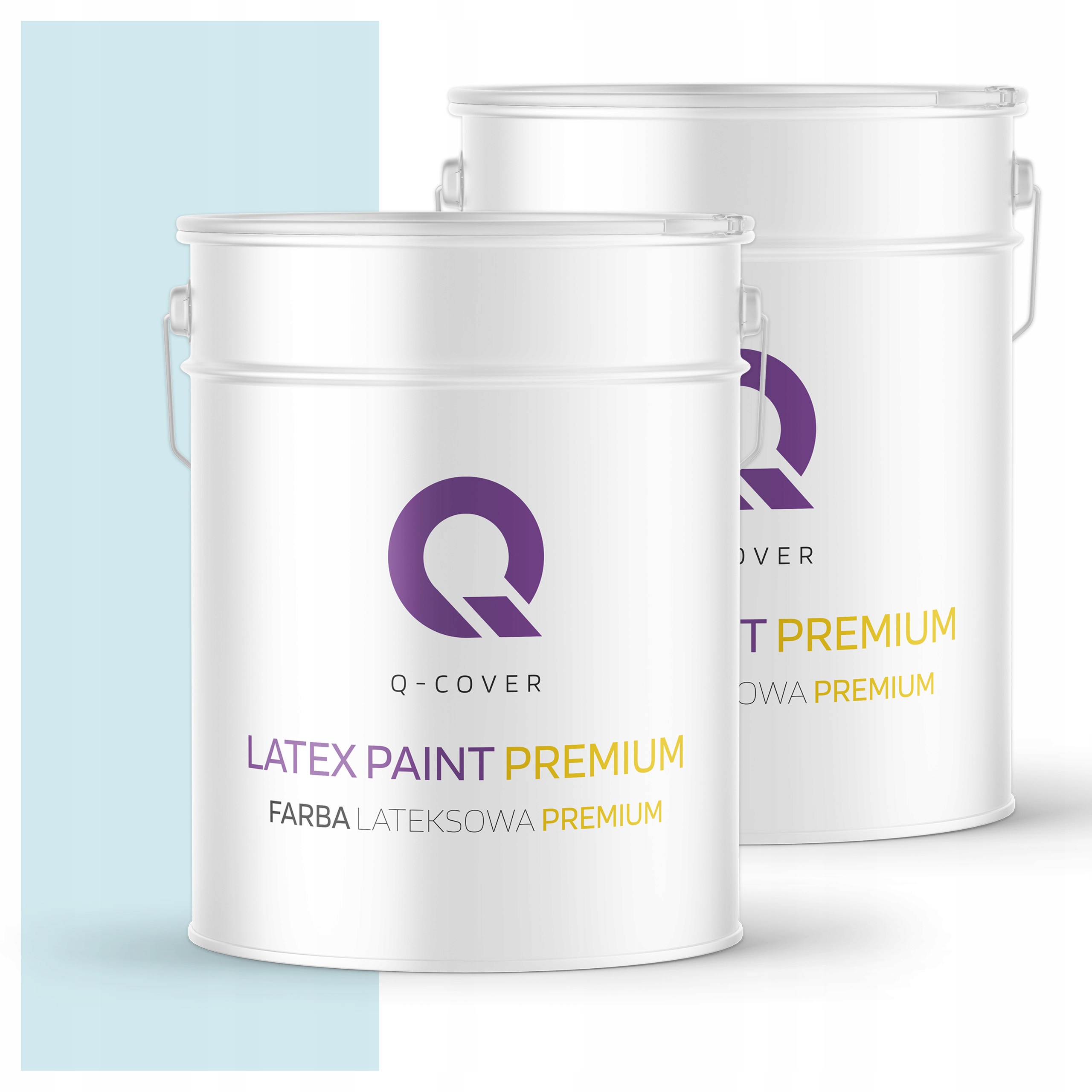 Farba odolná voči škvrnám Umývateľná na steny stropov 10L mat Biela v modrej farbe H0378