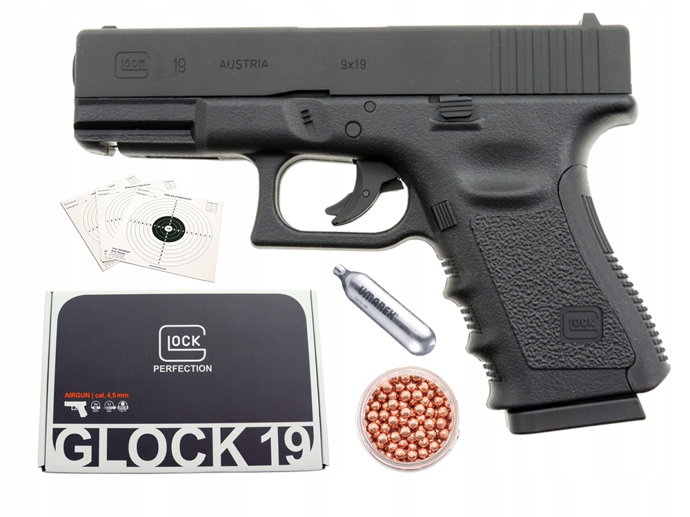 Wiatrówka pistolet Umarex Glock 19 kal. 4,5 mm Bb gratisy