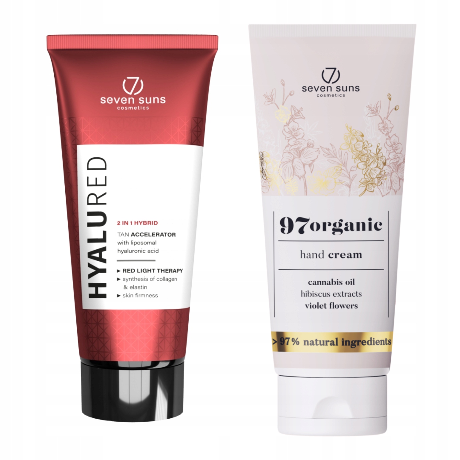 7suns HyaluRed Hyaluronový urychlovač opalování krém na ruce 75 Ml Bonus