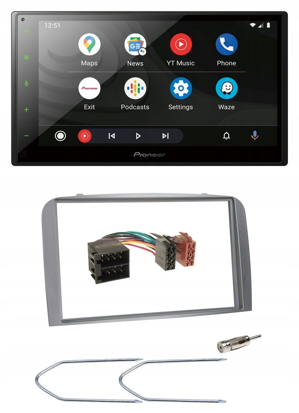 Automobilové rádio Pioneer SPH-DA160DAB Bluetooth CarPlay 2DIN Alfa 147