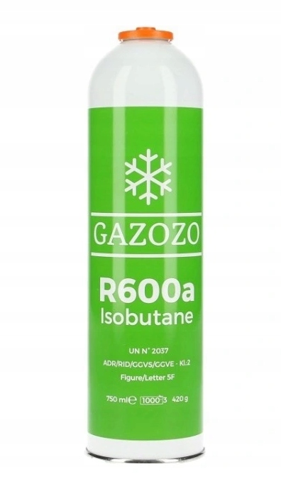 

Czynnik Chłodniczy R600A Izobutan 420G