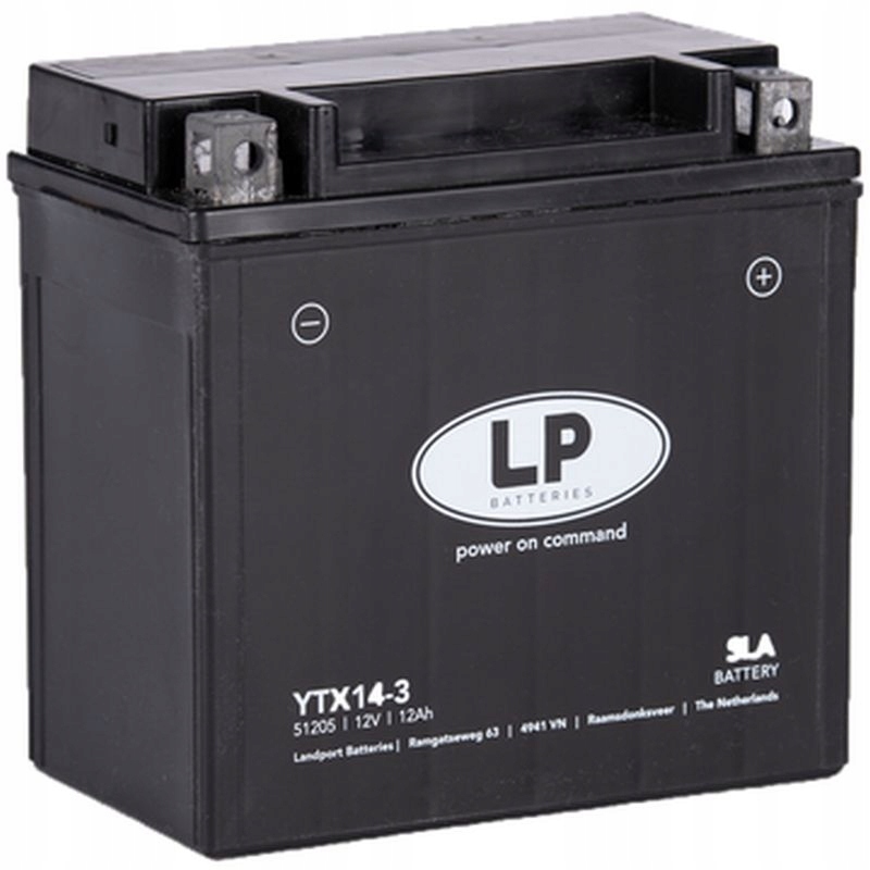 Landport Batéria YTX14-3 (ms LTX14-3) 12V 12AH (150X87X146MM) Sla Bezobs