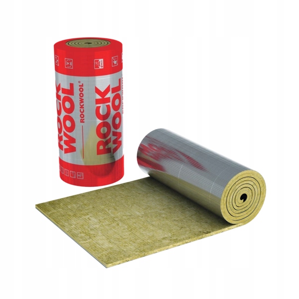 Wełna mineralna skalna Izolacja Alu Lamella mat 100mm 10cm Rockwool 2,5 m2