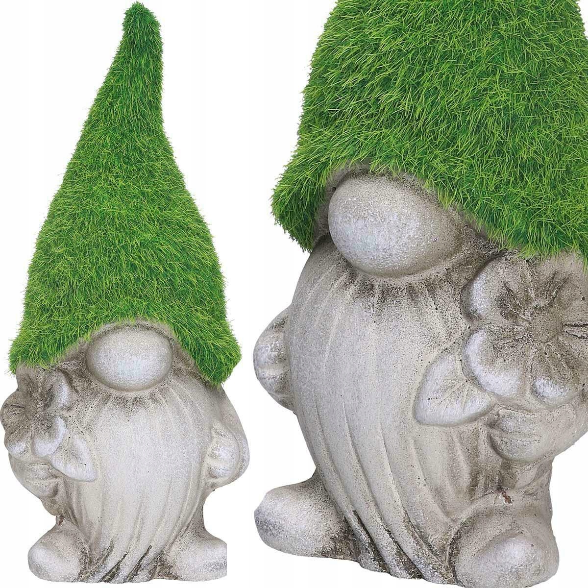 

Skrzat Krasnal Ceramiczny Figurka Ogrodowa Mech