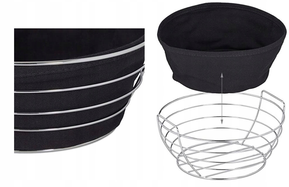 KOSZYK NA CHLEB PIECZYWO OWOCE 2elementy Marka Relaxdays