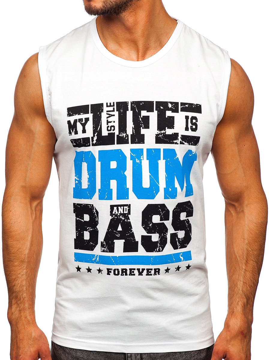 

Koszulka Tank Top Męska Biała 14810 ROZMIAR_2XL