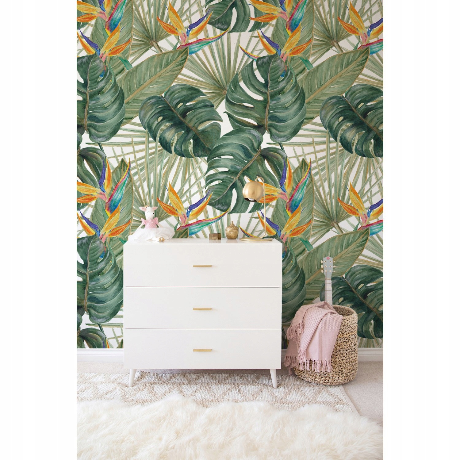 

Tapeta ścienna Palmowe akwarele vintage 208x146 cm