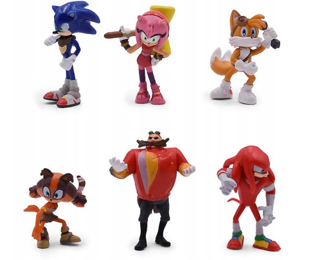 

Sonic The Hedgehog Anime Figurki Zabawki 6 Sztuk