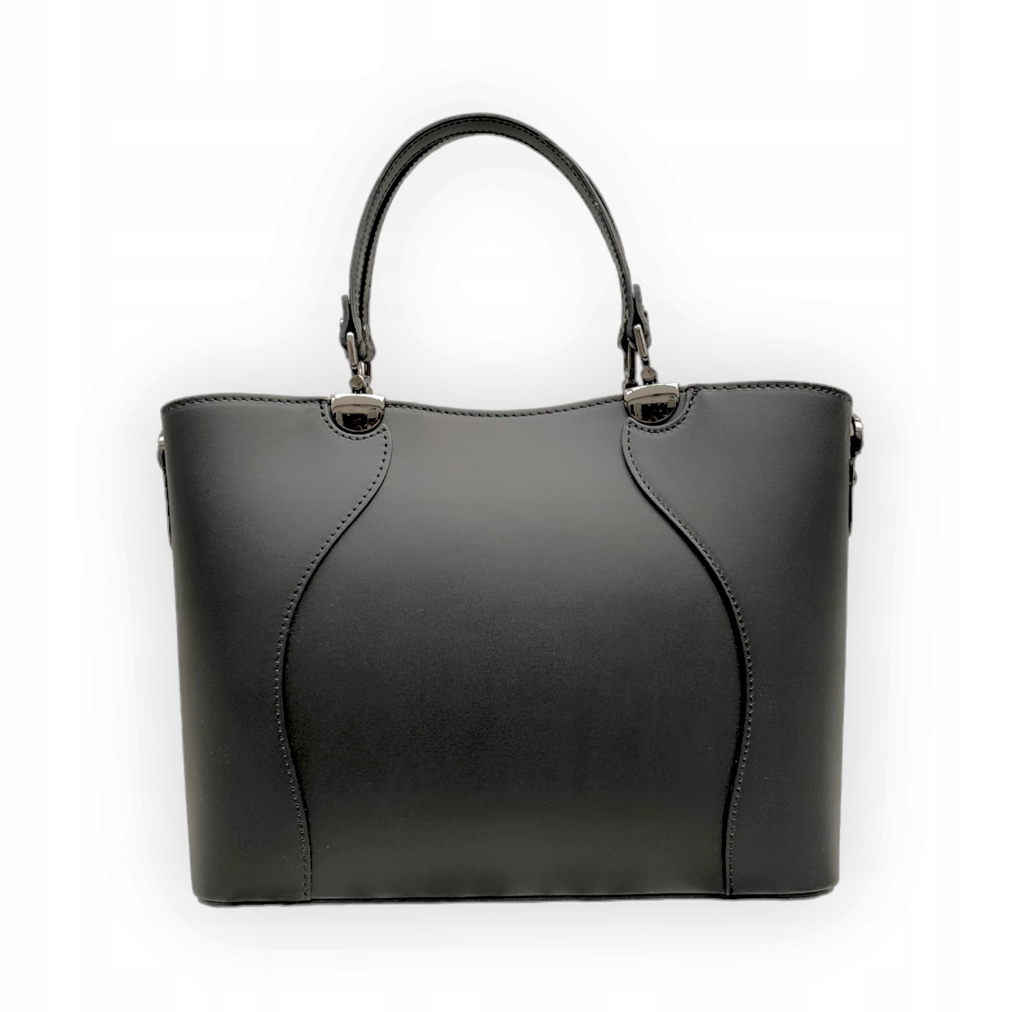 Dámská kabelka z přírodní kůže Carmina Černá