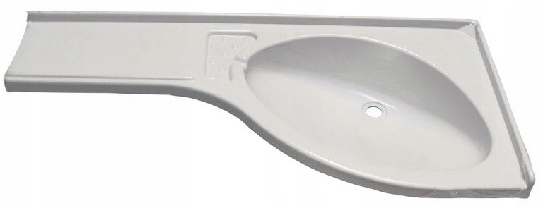 8711.06.00 - Угловая раковина с полкой раковина комета 37, 5x84x15 см