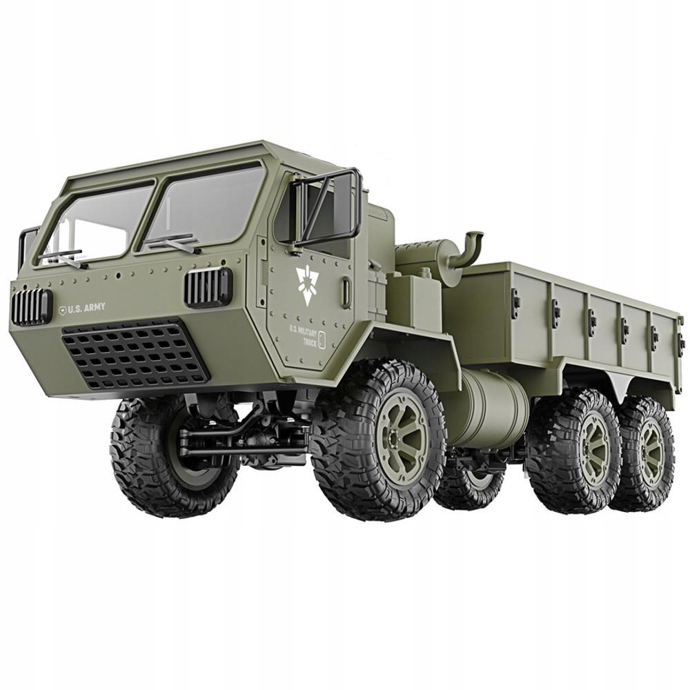 Samochód Zdalnie Sterowany 6x6 Auto Wojskowe Rc Militarny Transporter