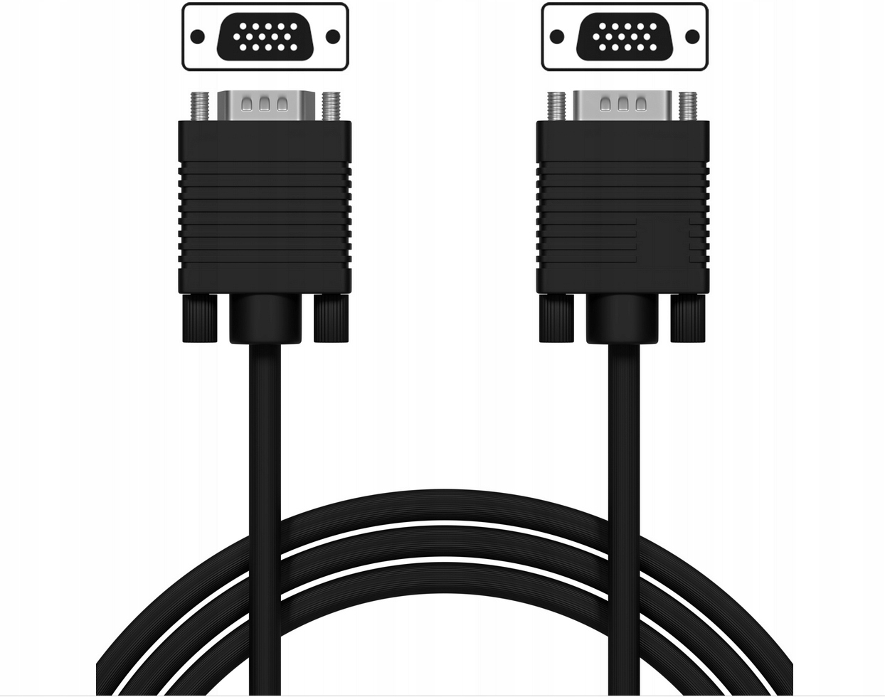 Kabel przewód VGA BLOW D-SUB monitor rzutnik 1,8m M/M