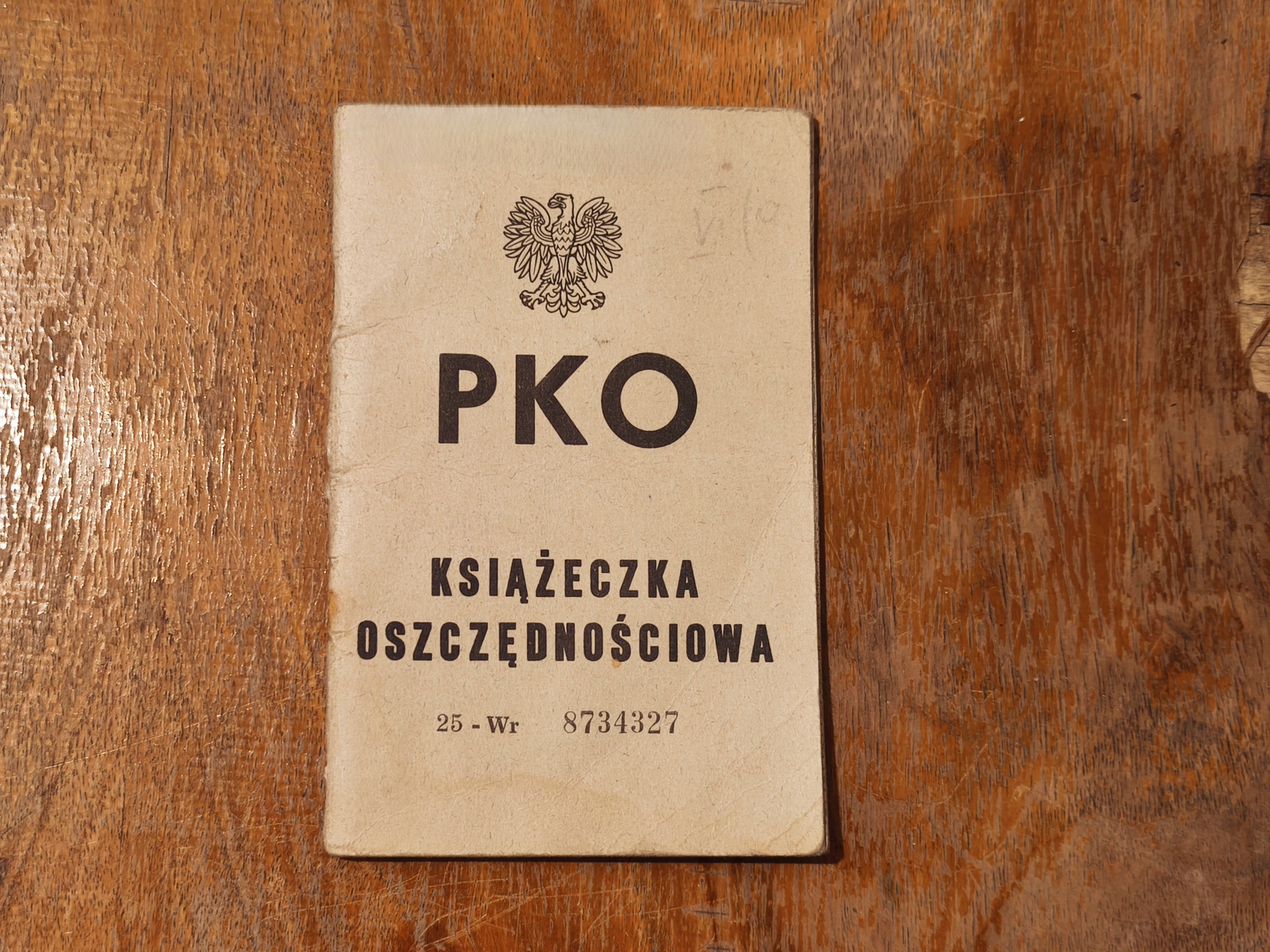 KSIĄŻECZKA OSZCZĘDNOŚCIOWA PKO PRL