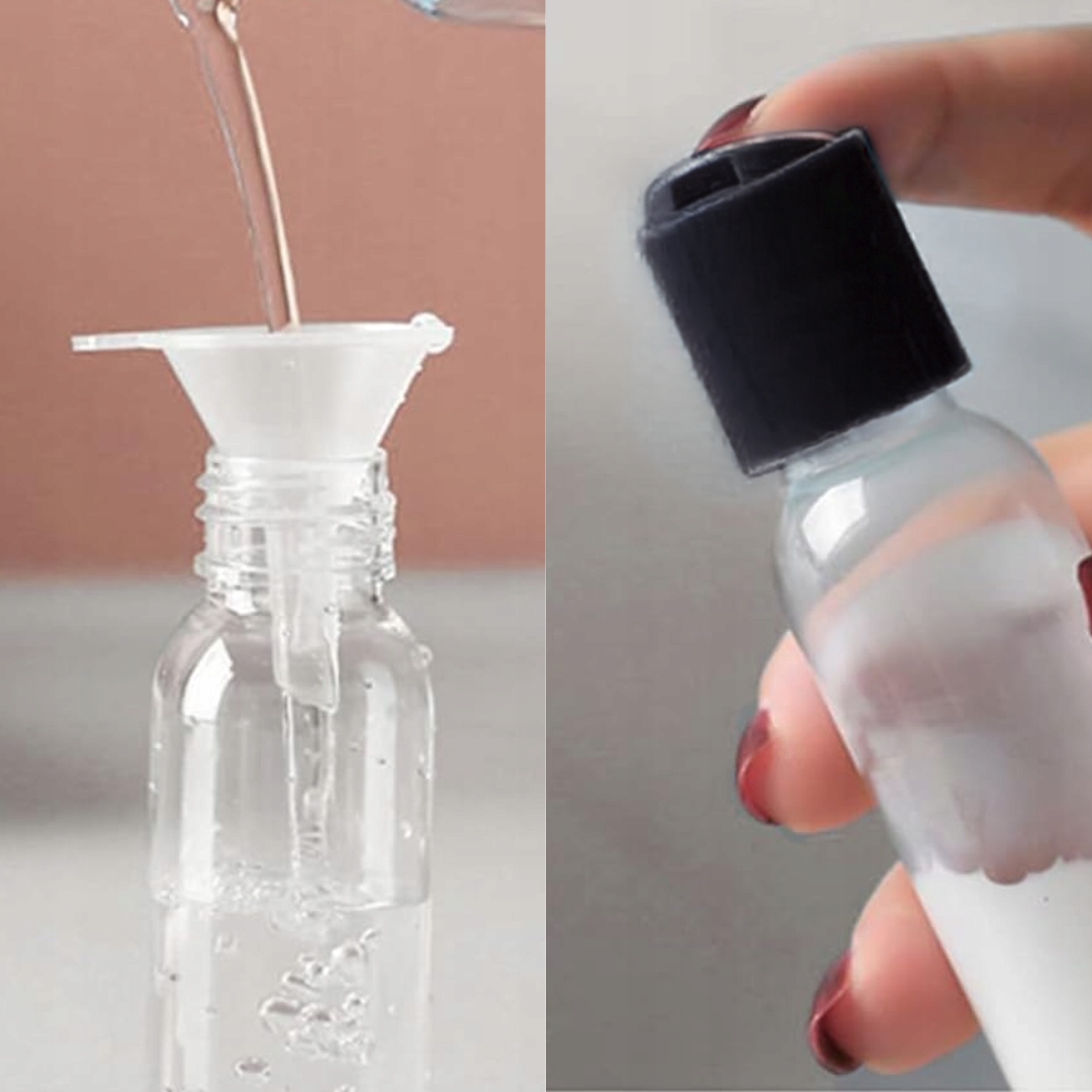 Zestaw pojemników podróżnych na kosmetyki do samolotu 9 element Kosmetyczka Marka SEOL COSMETICS