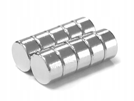 

Magnes Neodymowy Silny Walcowy 5x3 10 Sztuk