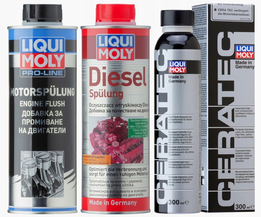 Zestaw Liqui Moly Diesel Spulung 500ml Engine Flush 500ml Ceratec 300ml