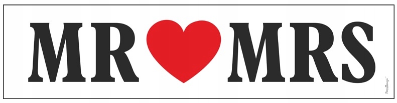 TABLICA WESELNA ŚLUBNA NA SAMOCHÓD AUTO 42 WZORY