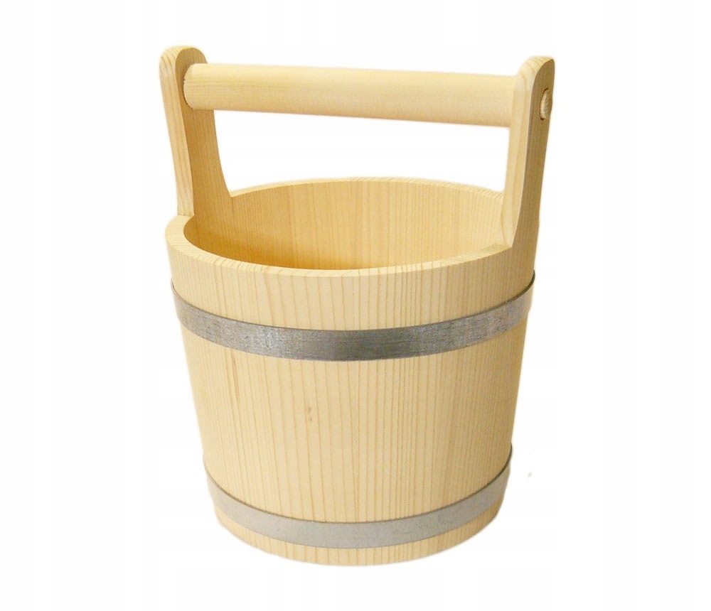 WIADRO do sauny ceber z drążkiem cebrzyk na wodę5l