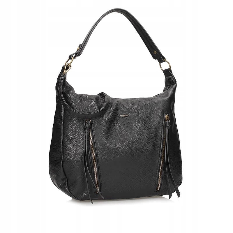 Klasická černá shopper kabelka Rieker H1016-00