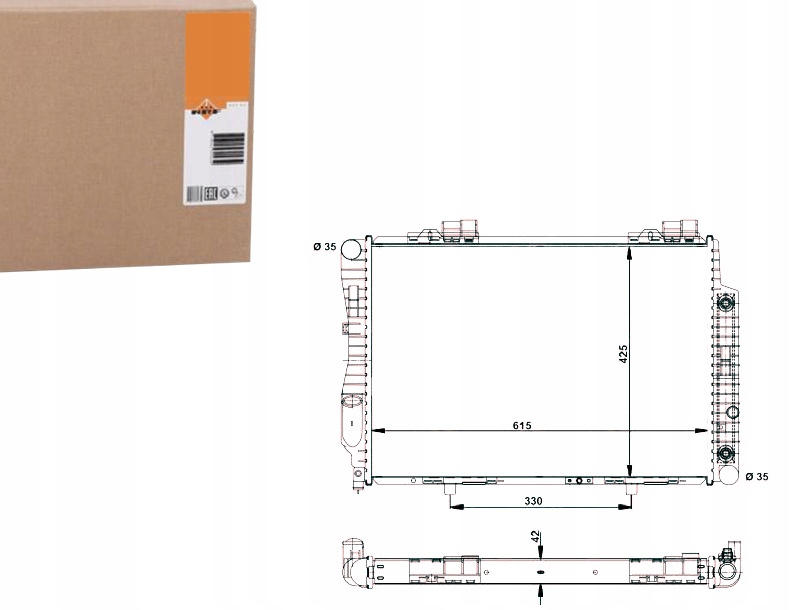 NRF CHŁODNICA SILNIKA NRF, 55345