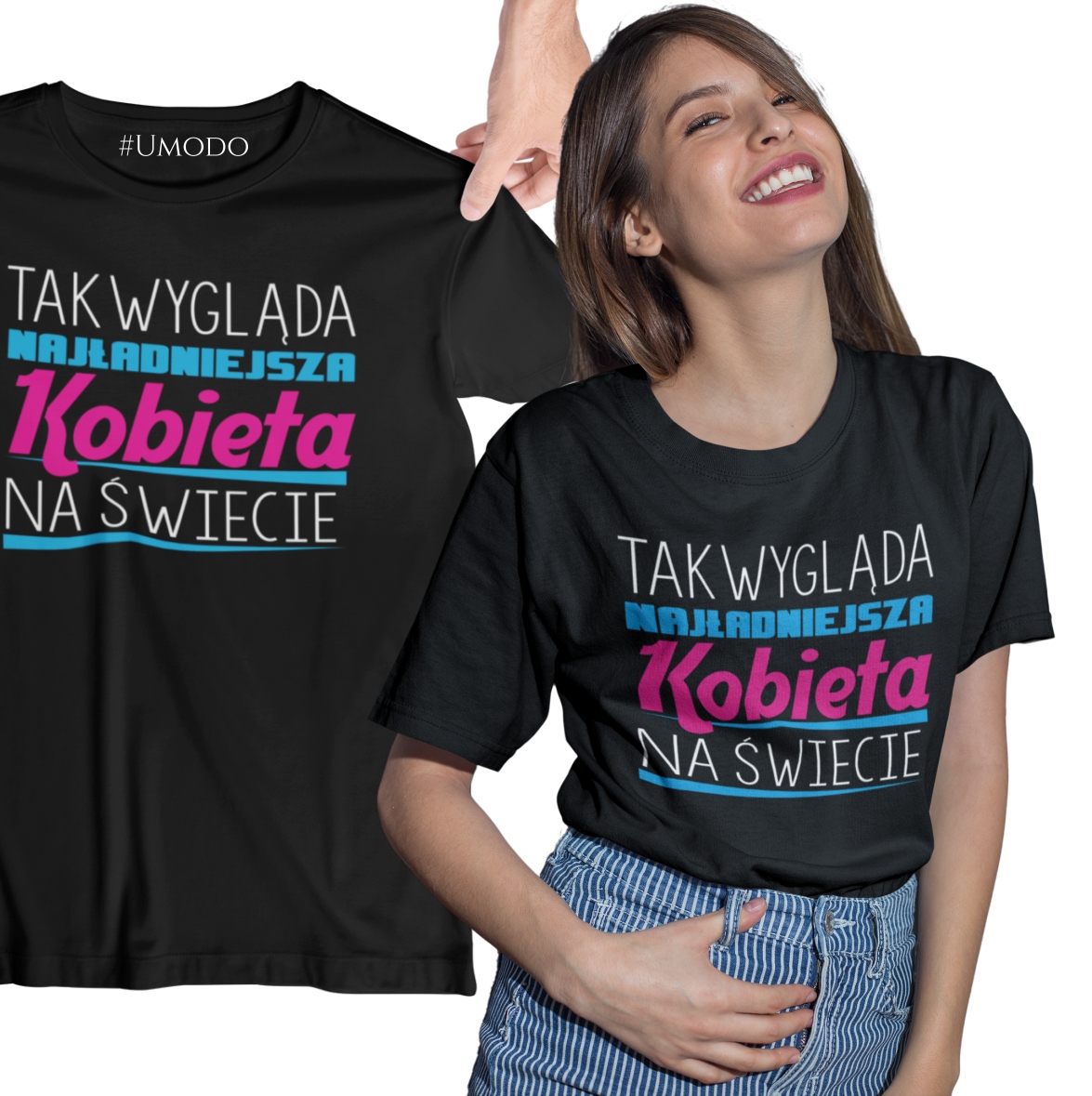 

Koszulka Damska na Dzień Kobiet z nadrukiem