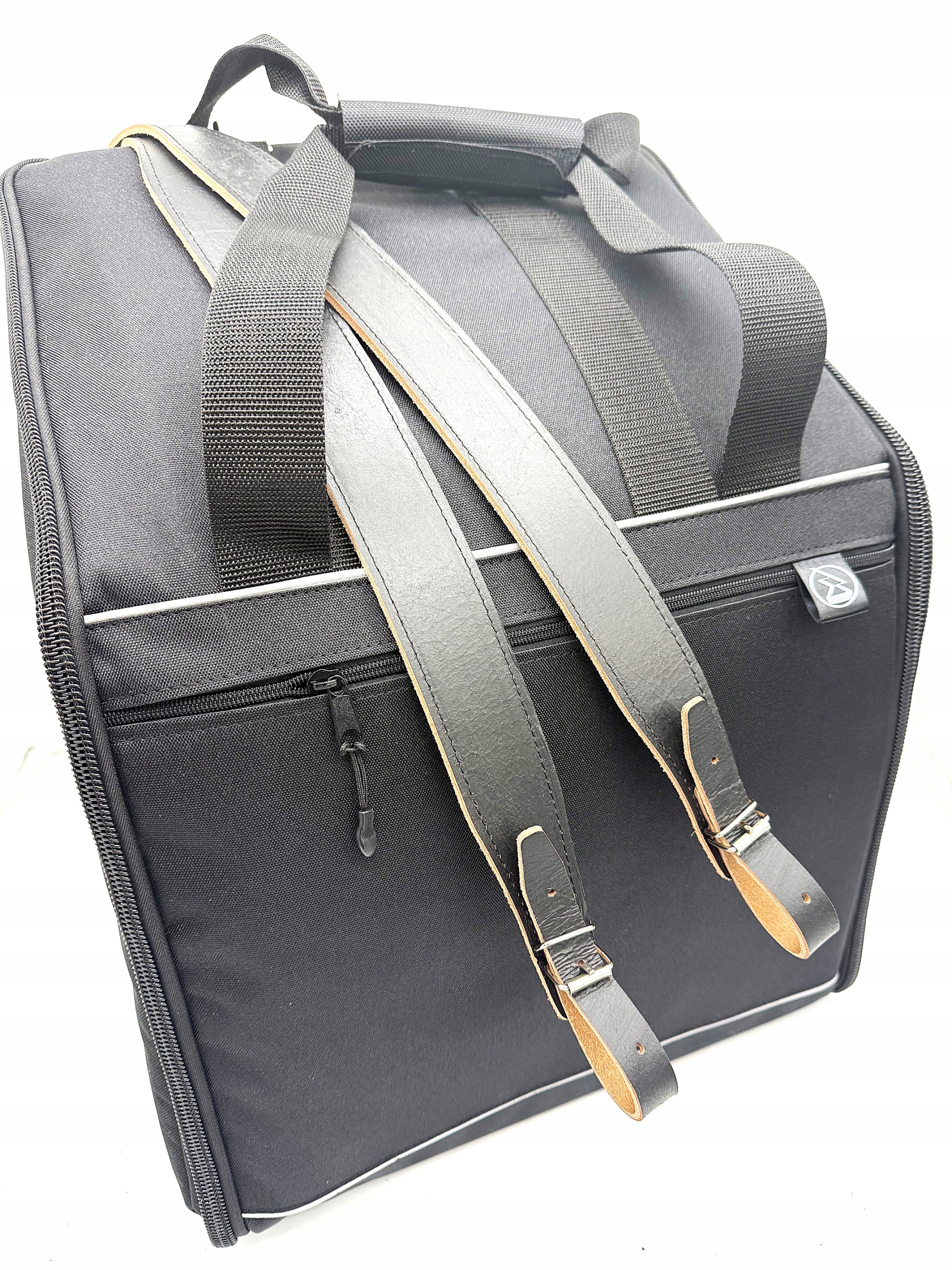 Sada Obal pro Akordeon Kožené Tlusté Nosné Pásy 120