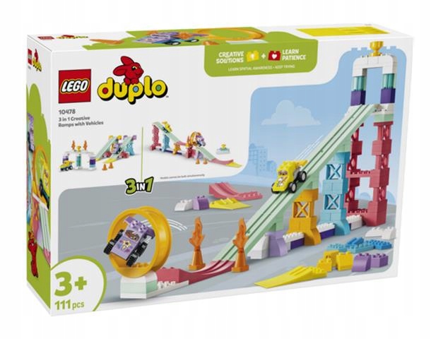 Lego(r) Duplo 10478 Kreativní Rampy 3V1 S Vozidly