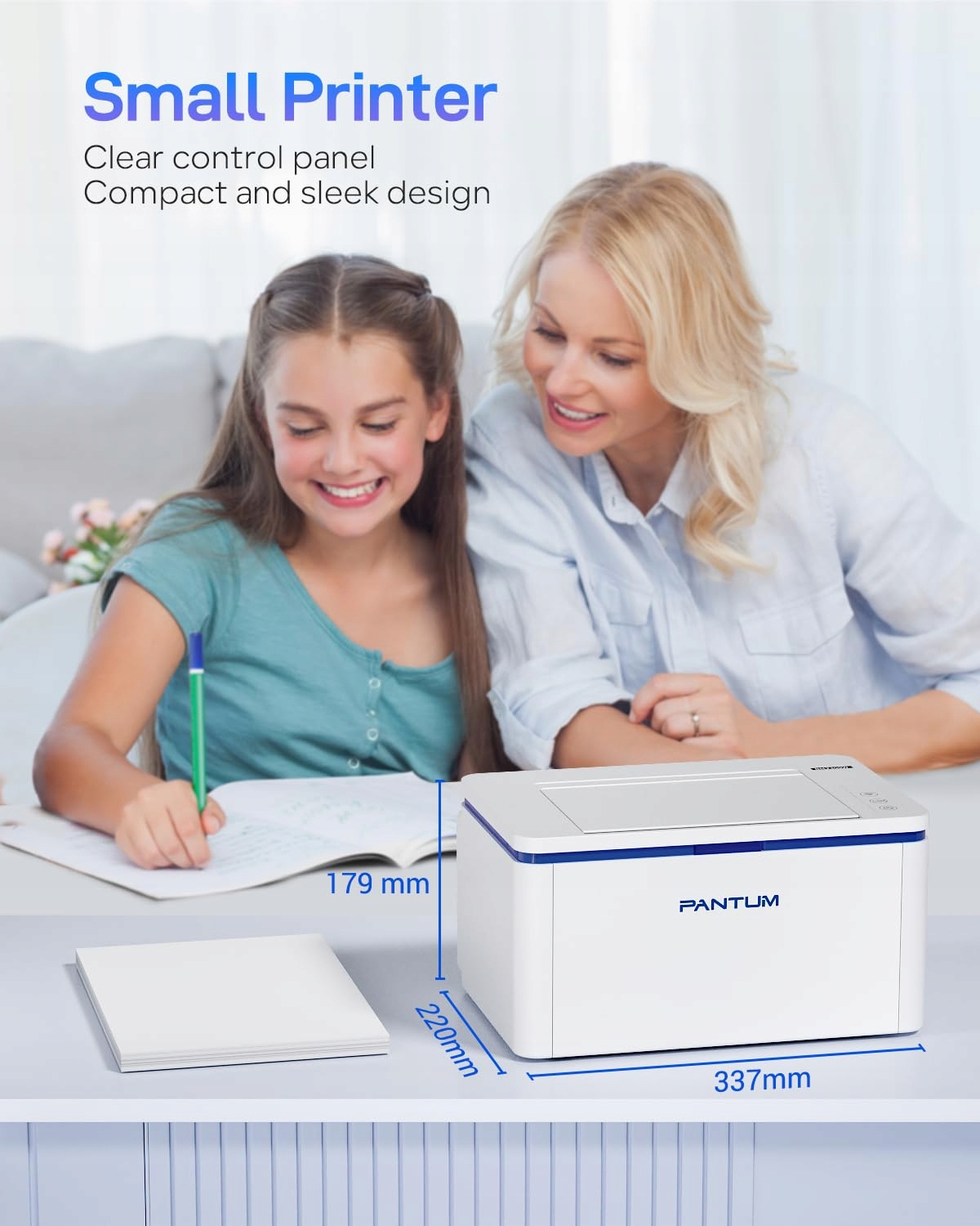 PANTUM BP2309W Drukarka Laserowa Czarnobiała WiFi Airprint Mopria Dom Biuro — miniatura 6