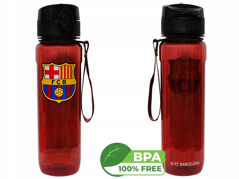 Fc Barcelona Bidon Butelka Tritan 500 ML Czerwony Transparent Bpa Free