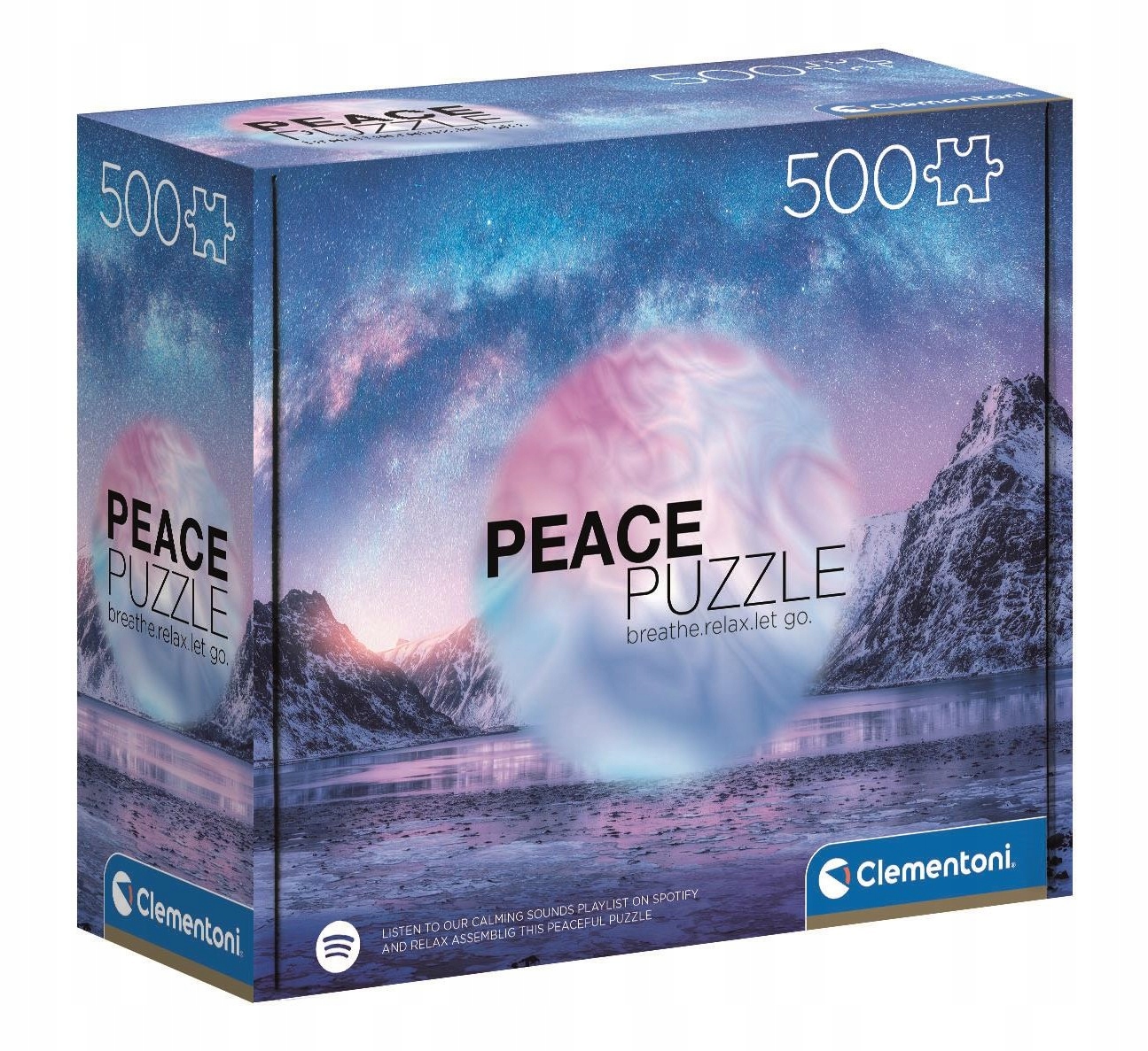

Puzzle 500 Kolekcja Peace Puzzle Light blue