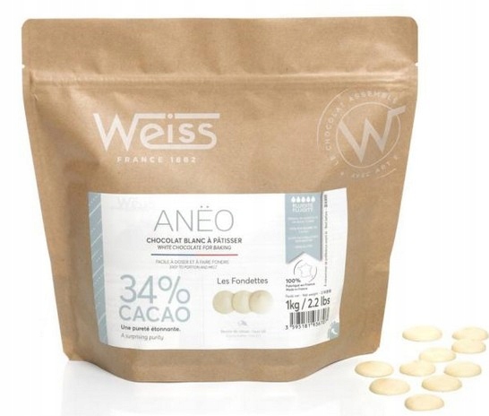 Czekolada biała Aneo Weiss 34% 1kg