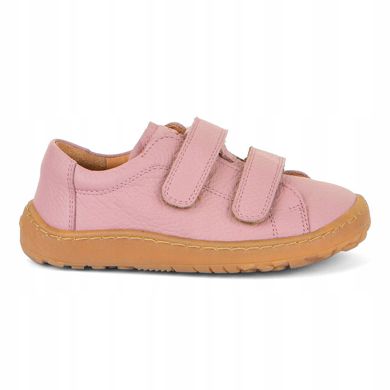 Buty barefoot skórzane dziecięce na rzepy Froddo Base Leather Pink 32