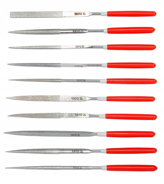 YATO ZESTAW KOMPLET PILNIKÓW IGLAKÓW DIAMENTOWYCH 3X140X50 10SZTUK YT-6144 Kod producenta YT-6144