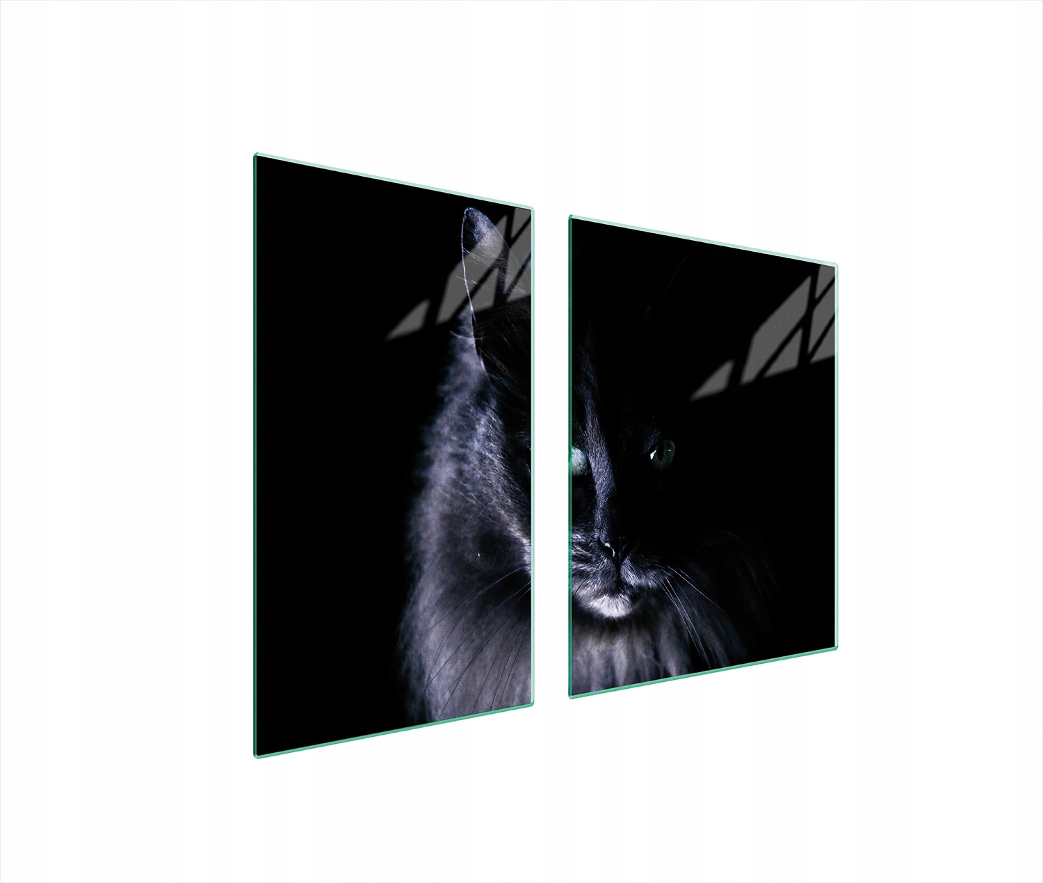 Skleněná Deska A Krájecí Deska 100x52 Kočka Tvrzené Sklo