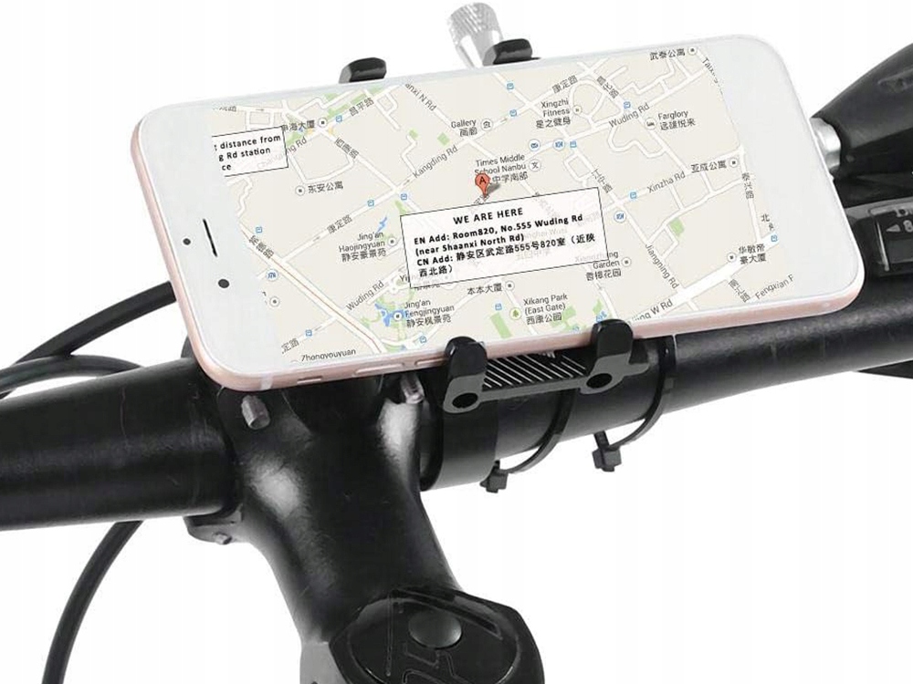 UCHWYT ROWEROWY NA TELEFON DO TELEFONU MOTOCYKLOWY GPS ROWER ALUMINIUM GUB Waga produktu z opakowaniem jednostkowym 0.098 kg