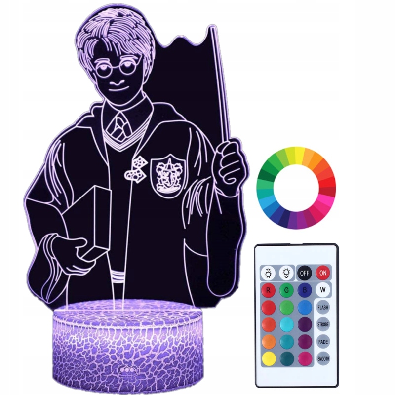 

Lampka Nocna Harry Potter 3D Led Imię