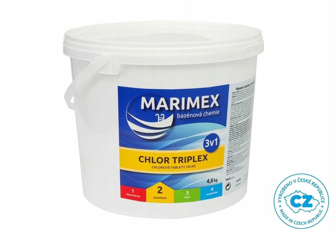 Marimex Chlor Triplex 4, 6 kg bazénová chemie Dezinfekce 11301202