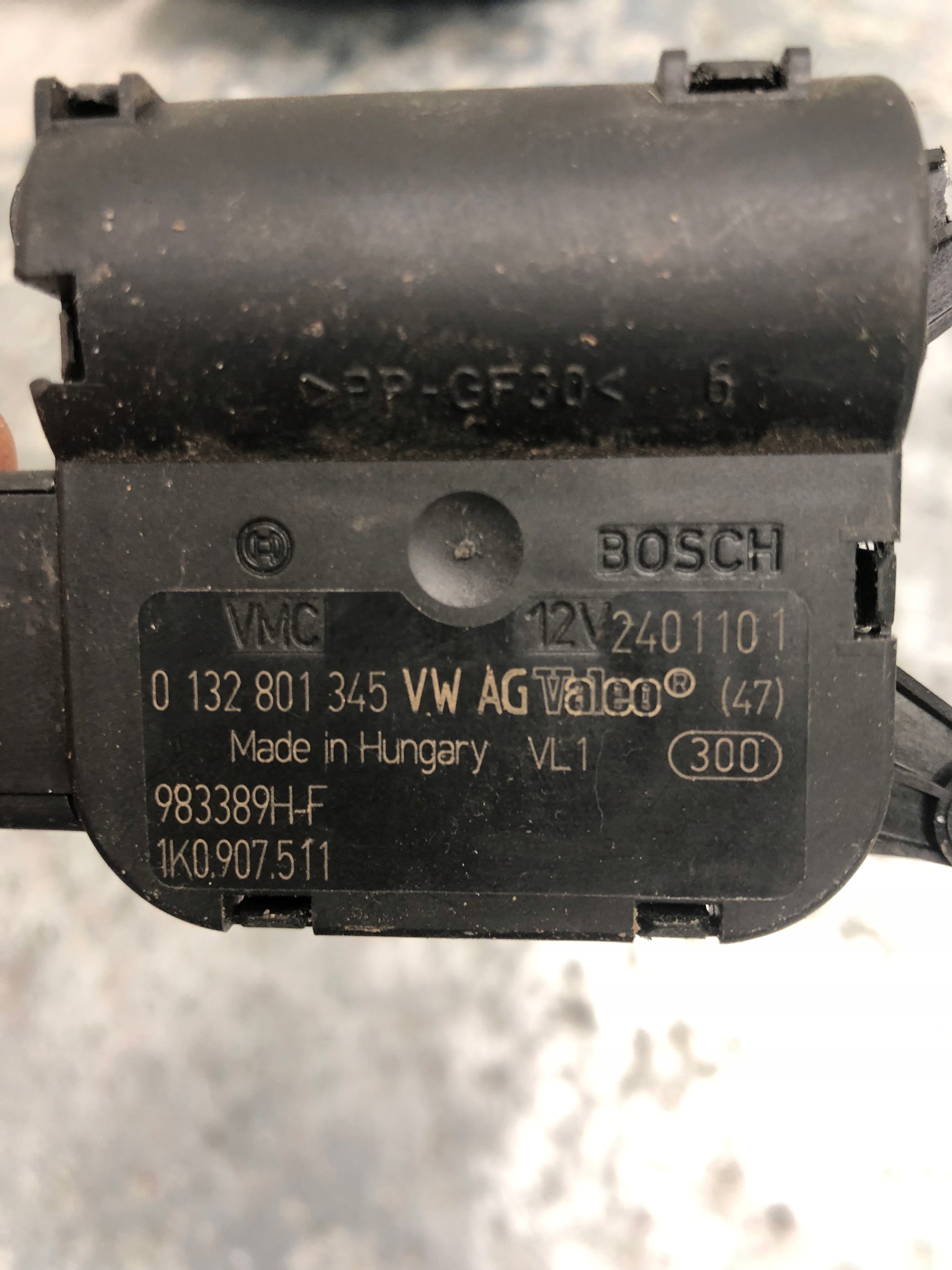Micro moteur Bloc de chauffage complet VW 1K0907511