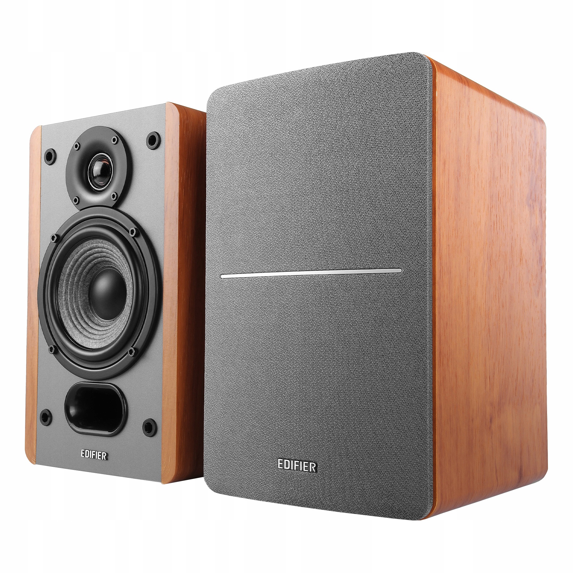 Edifier Sada Dvojice Audio Reproduktorov P12 Hnedé Policové Reproduktory 2X 20W