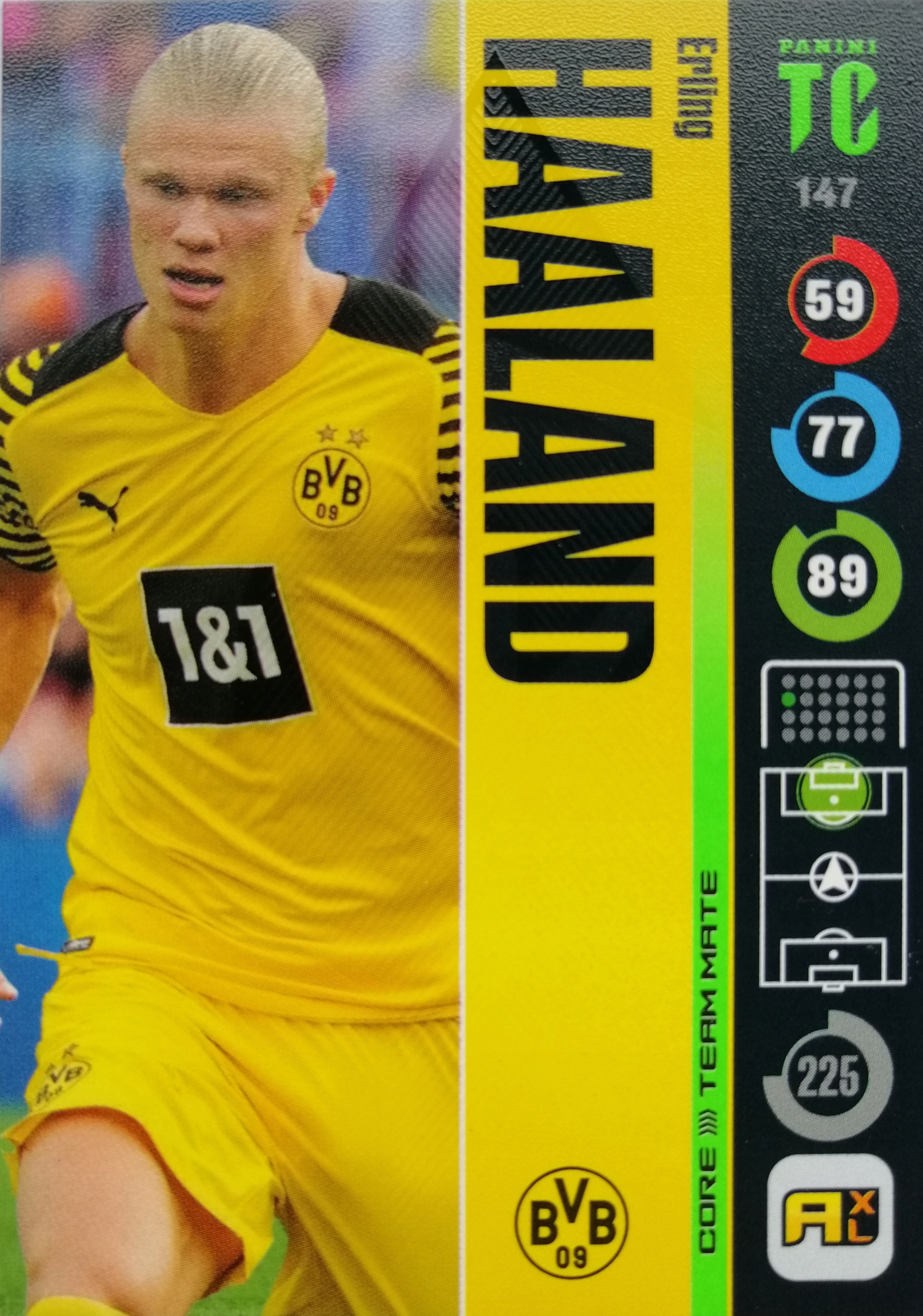 Panini Top Class Team Mate 147 Haaland Borussia