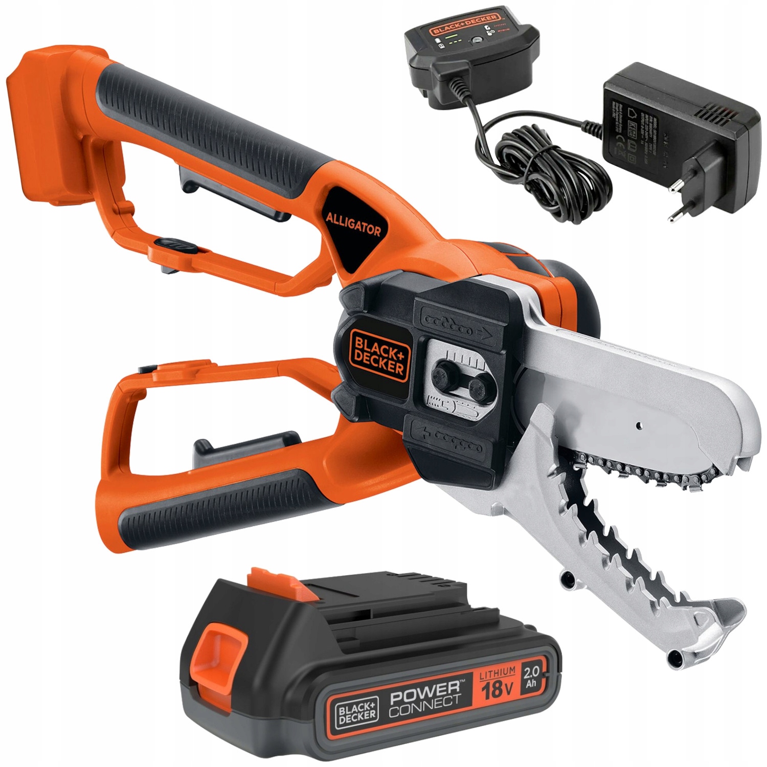 Black Decker Sekator Piła nożycowa łańcuchowa Alligator 18V 2Ah GKC1000L