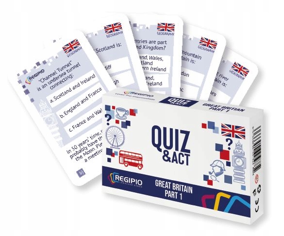 KARTY DYDAKTYCZNE Quiz & Act Great Britain 1