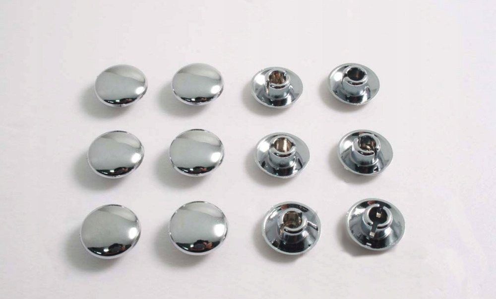 ZAŚLEPKI MASKOWNICE ŚRUB IMBUSOWYCH M6 12szt CHROM Producent JMT