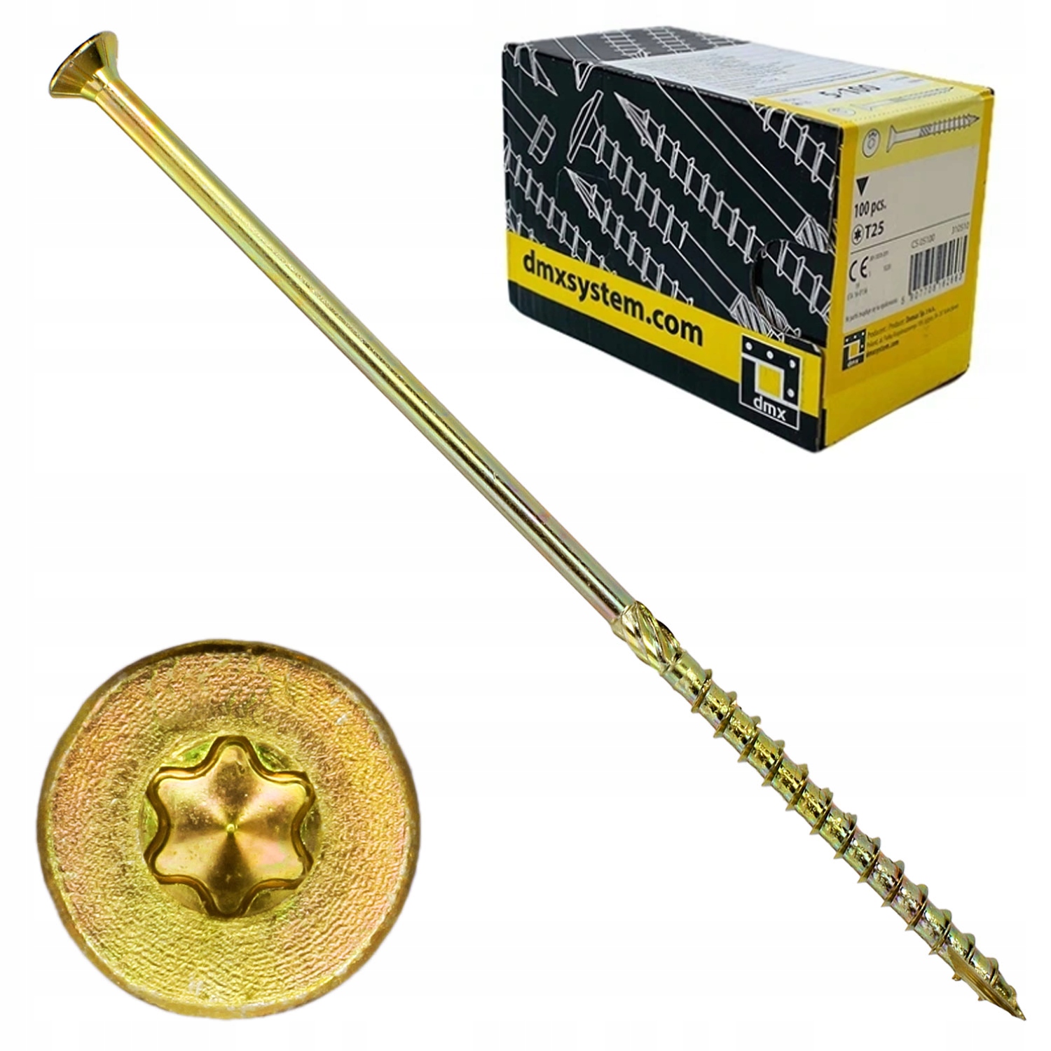 

Wkręty Ciesielskie 6x220 Torx Stożek 100szt